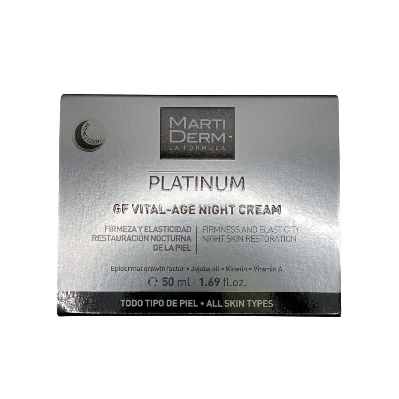 Martiderm GF Vital-Age Crema de Noche 50 ml hidratación intensa en FarmaLow caja frontal